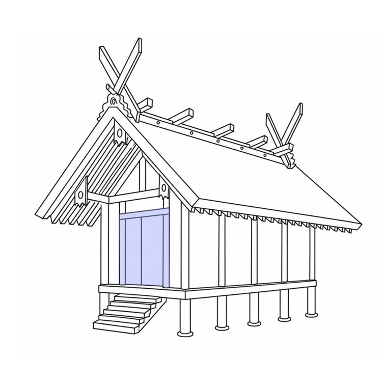 妻入りのハイライト